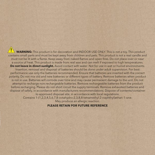 Set Of 3 Amber & Tonka LED Pillar Candles - Image 3