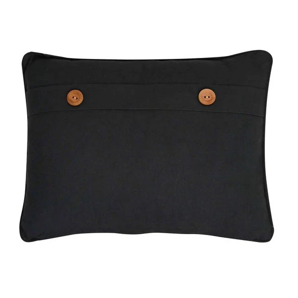 Meg Hawkins Stag Rectangular Cushion With Wooden Buttons - Image 2