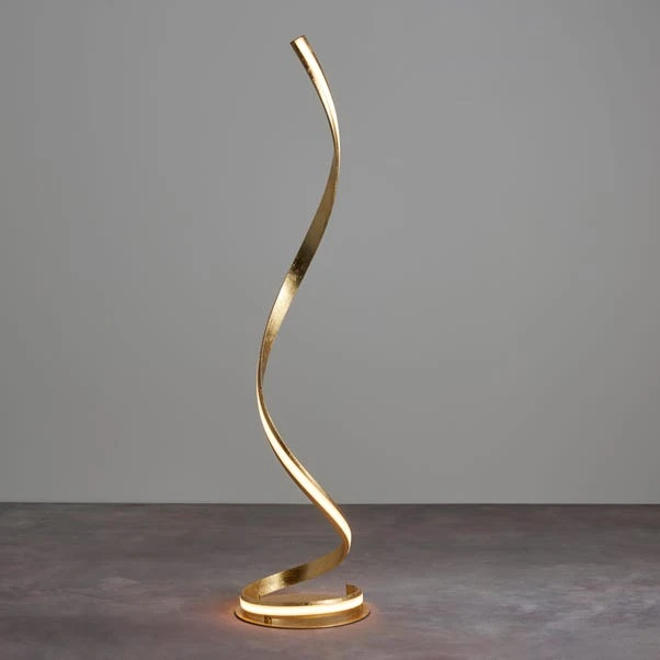 Vogue Reed LED Gold Leaf Floor Lamp