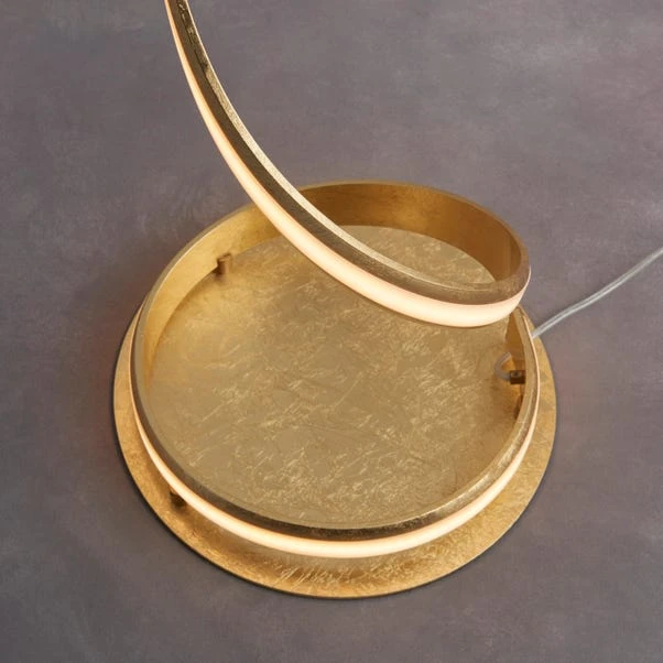 Vogue Reed LED Gold Leaf Floor Lamp - Image 3