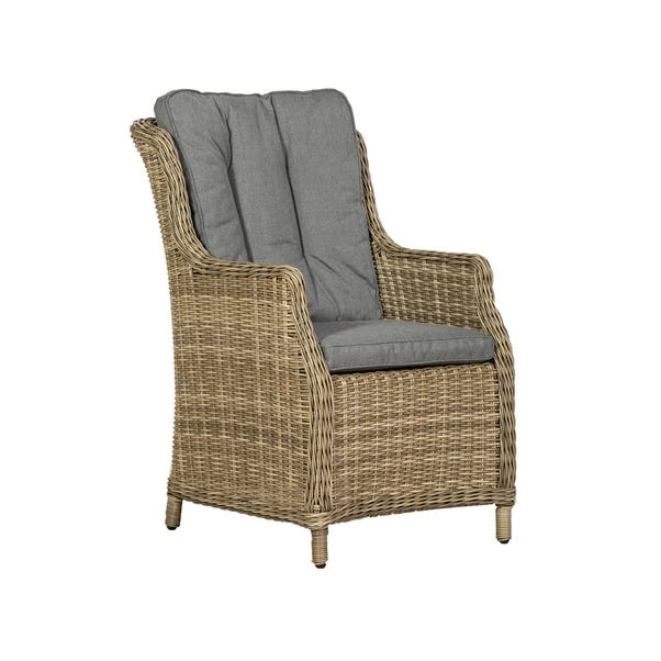 Wentworth 4 Seater Round Highback Comfort Dining Set - Image 4