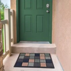 Scrape N Sorb Squares Outdoor Doormat