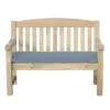 Emily 2 Seater Bench With Seat Pad