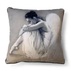 The Art Group Hazel Bowman Angel Wings IV Velvet Square Cushion