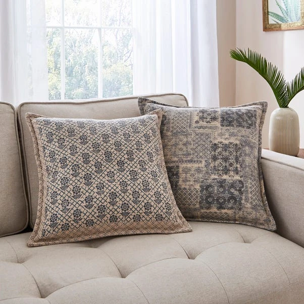 Pack Of Two Global Patterned Square Cushions - Image 9