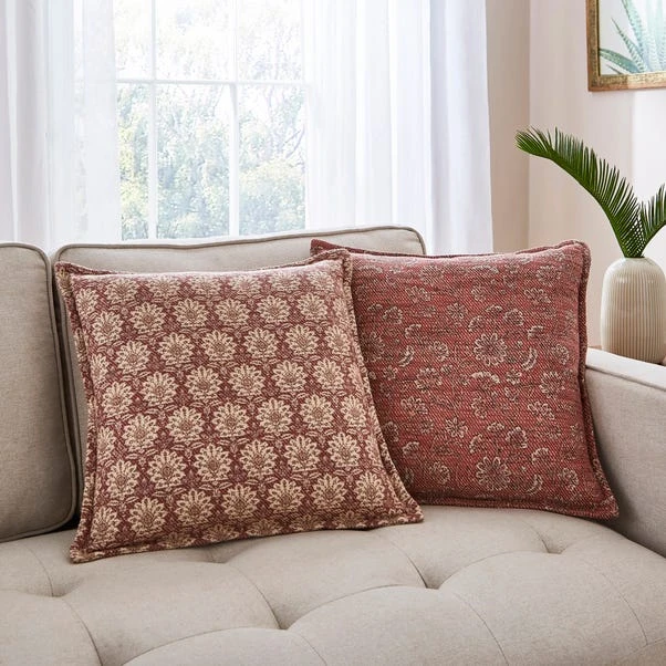 Pack Of Two Global Patterned Square Cushions