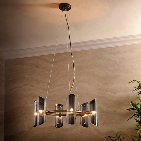 Marbella Art Deco 6 Light Adjustable Ceiling Light - Image 2