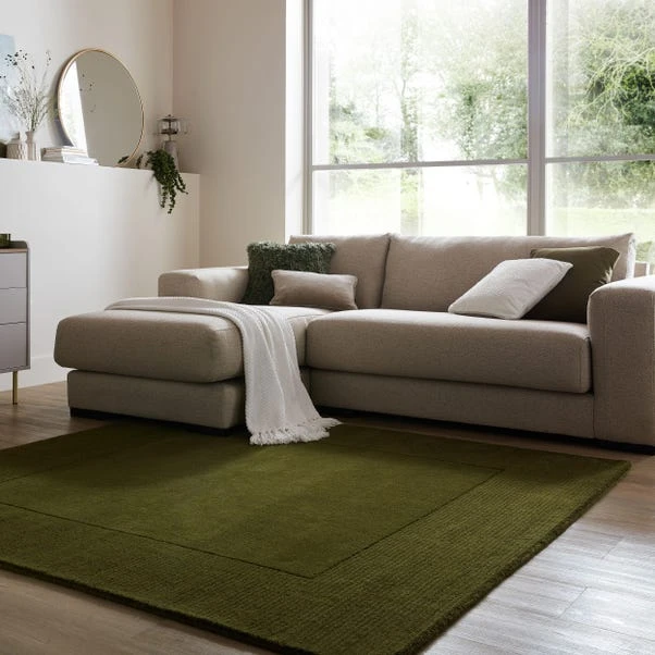 Boston Wool Border Square Rug - Image 7