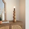 Fern Bobble Wooden Table Lamp Base