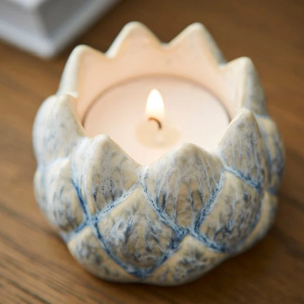 Reactive Glaze Artichoke Tealight Holder - Image 2
