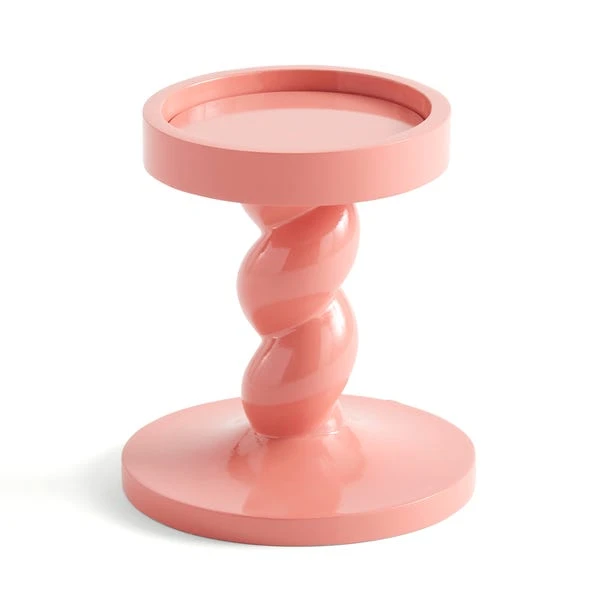 Sophie Robinson Coral Twisted Pillar Candle Holder - Image 3