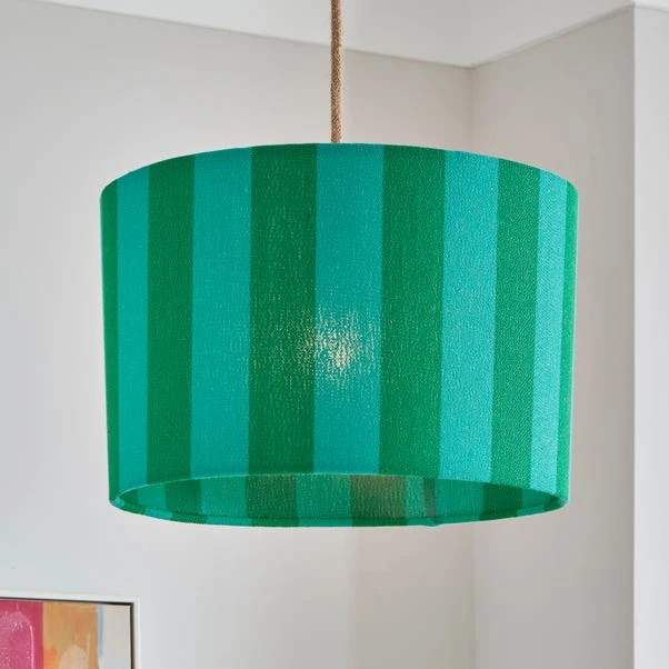 Beatrice Stripe Drum Lamp Shade - Image 11