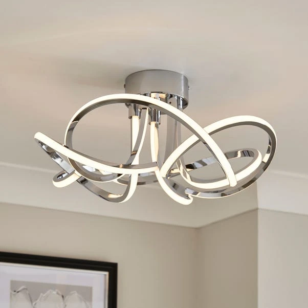 Margot Semi Flush LED Ceiling Light - Image 6
