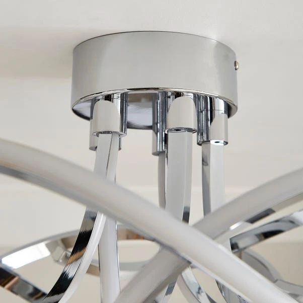 Margot Semi Flush LED Ceiling Light - Image 8