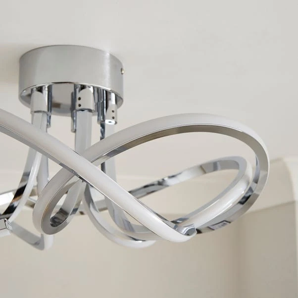 Margot Semi Flush LED Ceiling Light - Image 9