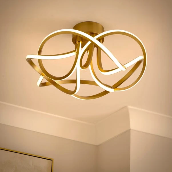 Margot Semi Flush LED Ceiling Light - Image 2