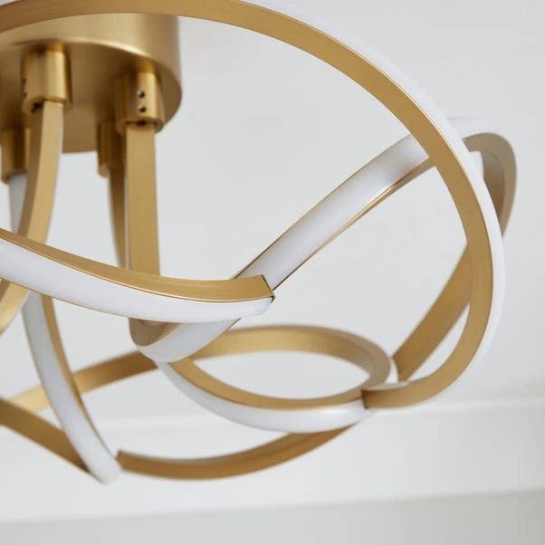 Margot Semi Flush LED Ceiling Light - Image 4