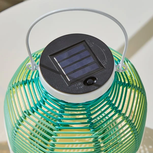 Woven LED Indoor Outdoor Solar Lantern - Image 3