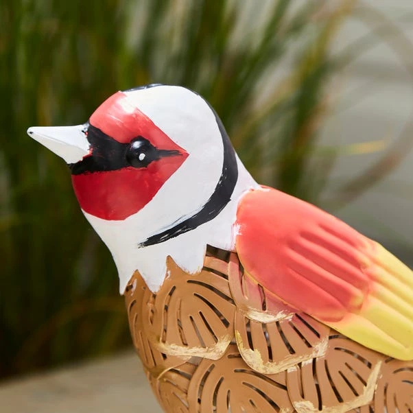 Iron Yellow & Brown Goldfinch Ornament - Image 2