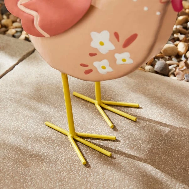 Iron Pink Chicken Ornament - Image 2