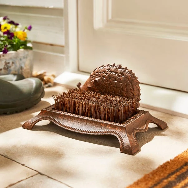 Cast Iron Hedgehog Boot Brush