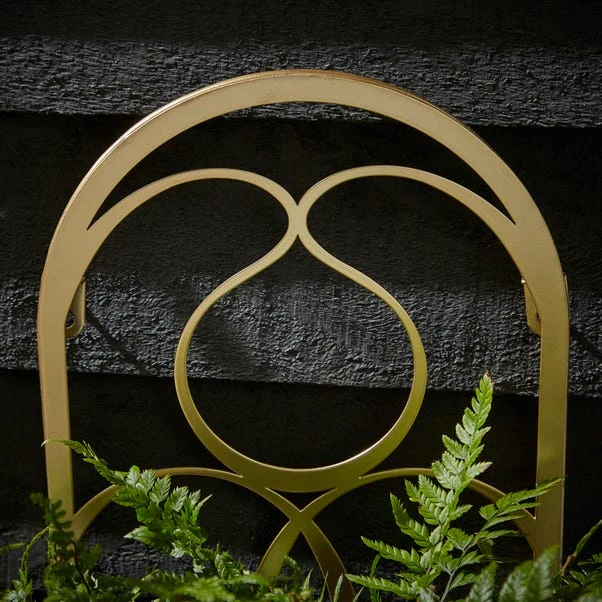 Iron Gold Wall Mounted Plant Pot - Image 2