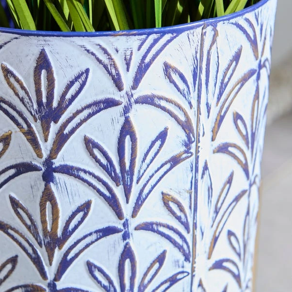 Metal Plant Pot On Gold Stand - Image 4