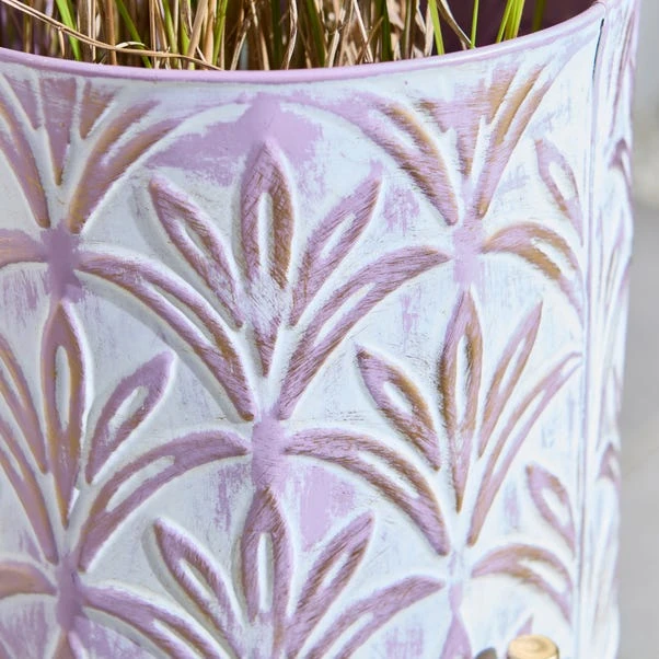 Metal Plant Pot On Gold Stand - Image 2