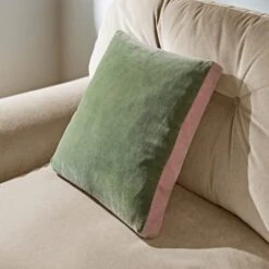 Box Edge Cotton Velvet Cushion