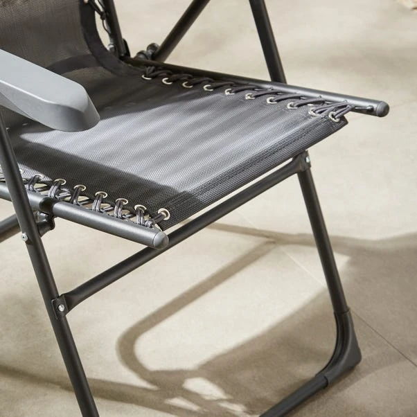 Helsinki Charcoal Garden Chair - Image 2