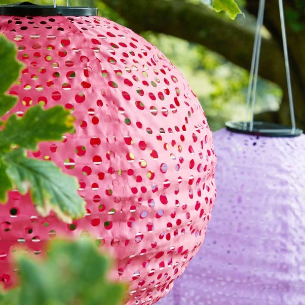 Set Of 3 Sophie Robinson LED Solar Hanging Lanterns - Image 2