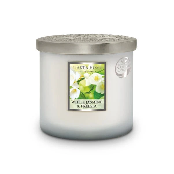 Heart And Home Ellipse White Jasmine & Freesia Multi Wick Candle - Image 2