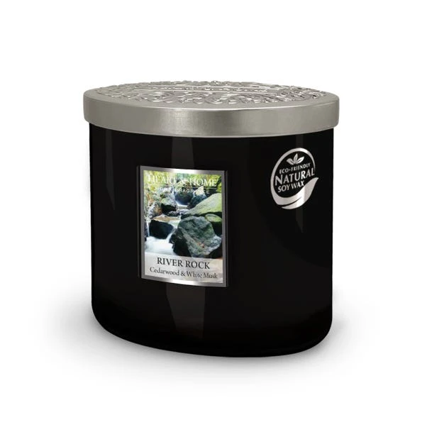 Heart And Home Ellipse River Rock Multi Wick Candle - Image 3