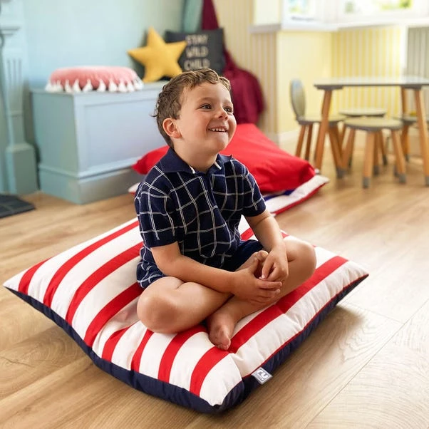 Rucomfy Nautical Stripe Indoor Outdoor Floor Cushion - Image 7