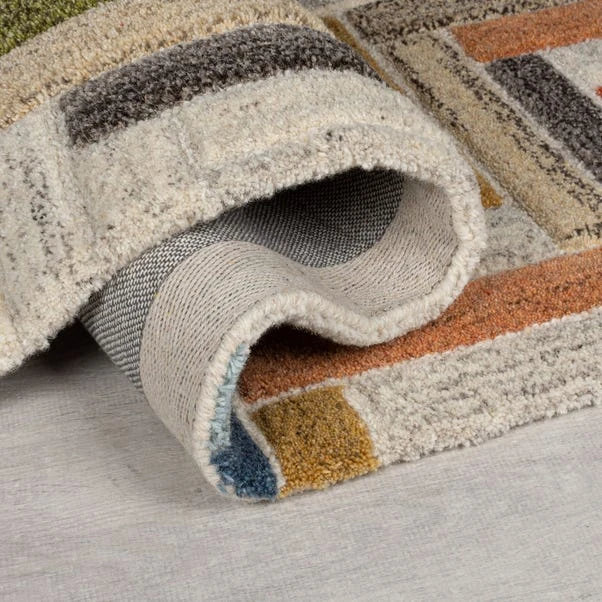 Flair Russo Wool Geometric Modern Runner - Image 3
