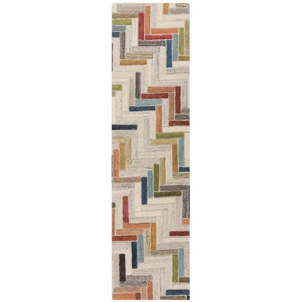 Flair Russo Wool Geometric Modern Runner - Image 5