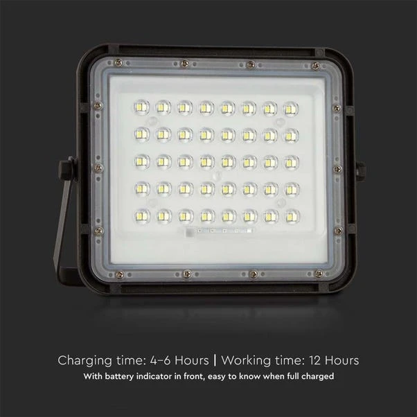 V-TAC 80W LED Solar Floodlight Outdoor Wall Light - Image 7