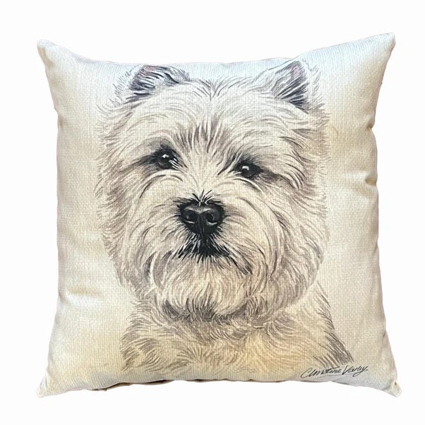 Daro Highland Terrier Square Cushion - Image 2