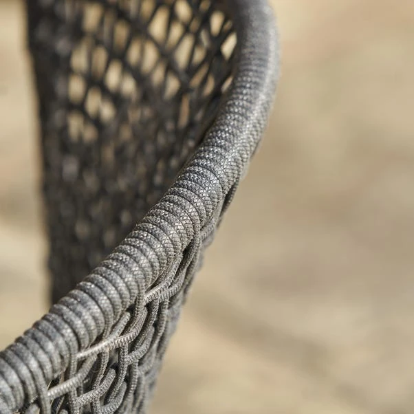 Pacific Lifestyle Dakota Black Outdoor 4 Seater Dining Set - Image 4