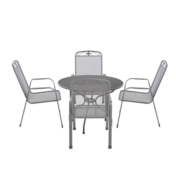 Pacific Lifestyle Elegance Round 4 Seater Dining Set With Cushions - Image 2