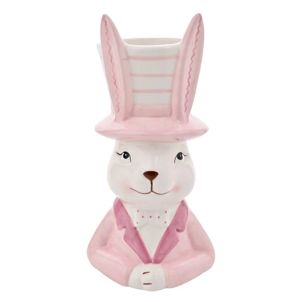 Eggs-traordinary Gift Co. Bunny In Top Hat Plant Pot - Image 9