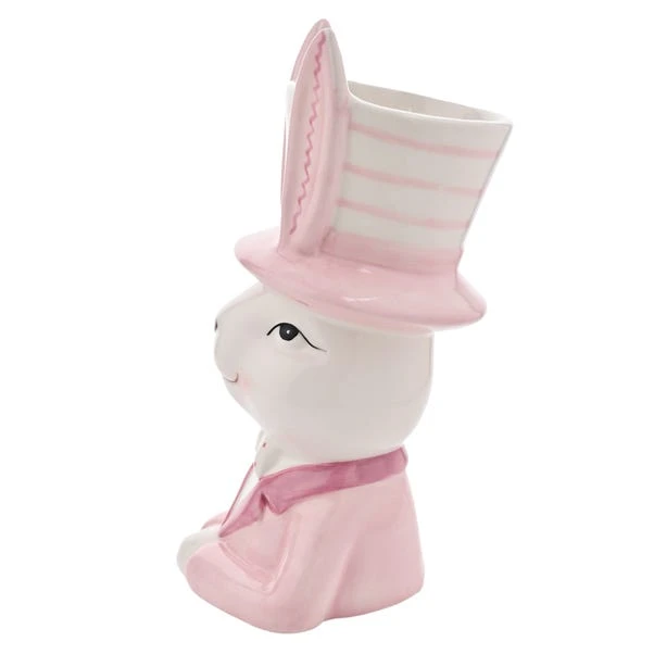 Eggs-traordinary Gift Co. Bunny In Top Hat Plant Pot - Image 10