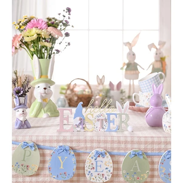 Eggs-traordinary Gift Co. Bunny In Top Hat Plant Pot - Image 2