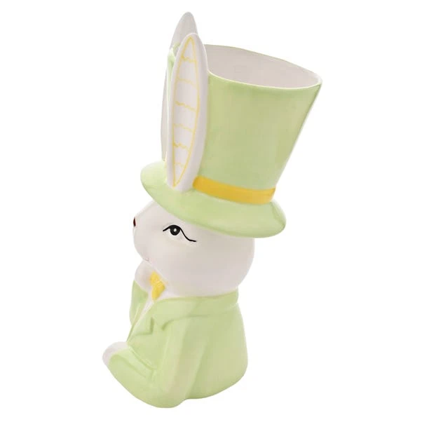 Eggs-traordinary Gift Co. Bunny In Top Hat Plant Pot - Image 3