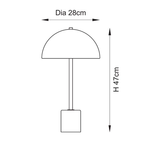 Vogue Barko Art Deco Table Lamp - Image 5