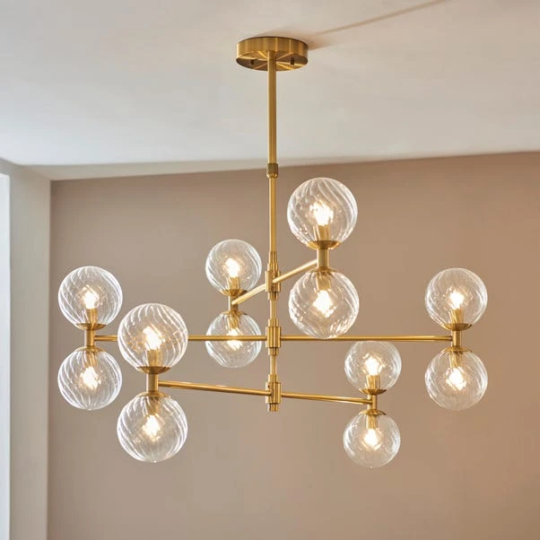 Vogue Esteban Art Deco 12 Light Adjustable Ceiling Light